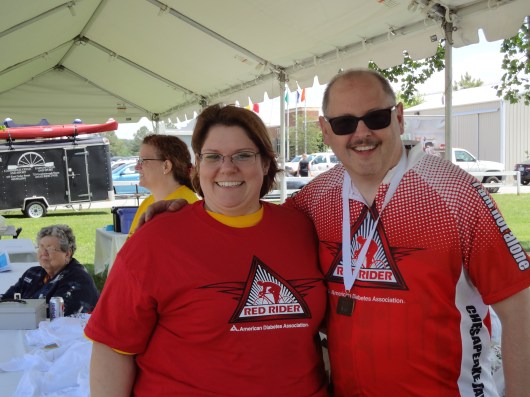 I've met Leigh Ann DePope via the Wednesday night DSMA Twitter chats.  This was the first time I'd met her in person!  She volunteered all day Saturday.  Thank you!