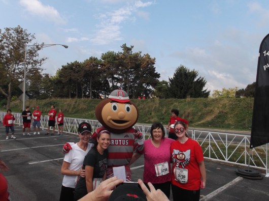 Our Champion Athlete, Janie Moore, is in pink, second from the right