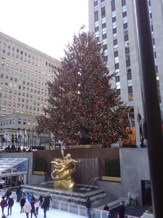 More ice skaters!  Oh, and the Rockefeller Center Christmas tree.