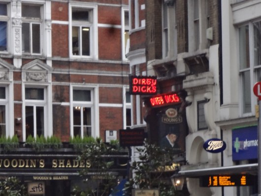 I thought if they tried to give a place in the USA that name, there would be protests night and day and half of the rednecks in the south would have Dirty Dicks t-shirts.